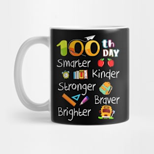 Happy 100Th Day Of School 100 Days Smarter Mug